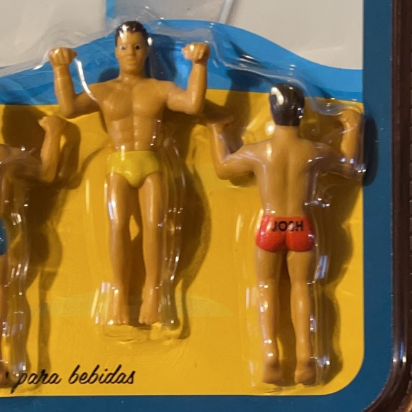 FREE w/ANY $50 PURCHASE Drinking Buddies Reuseable Glass Drink Markers SpeedoMen - Picture 6 of 7